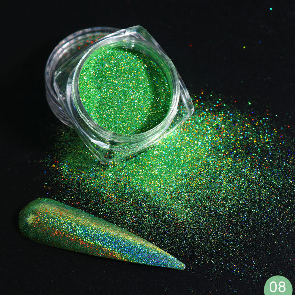 1Box Glitter for Nails Holographic Dip Powder Mirror Polishing - The MAYZ