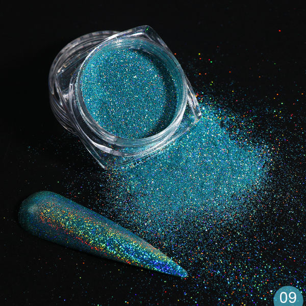 1Box Glitter for Nails Holographic Dip Powder Mirror Polishing - The MAYZ