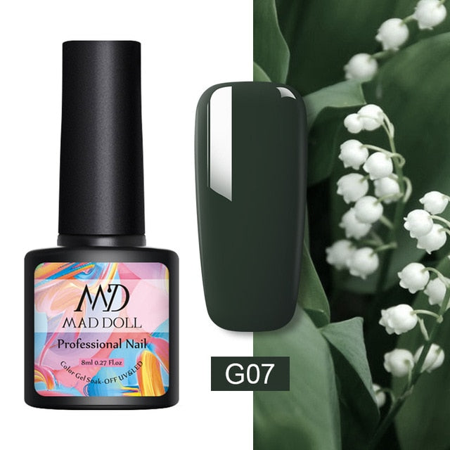 MD DOLL 8ml Sparkling Glitter Nail Gel Polish - The MAYZ