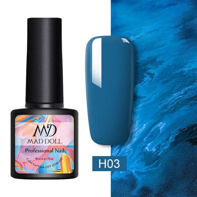 MD DOLL 8ml Sparkling Glitter Nail Gel Polish - The MAYZ