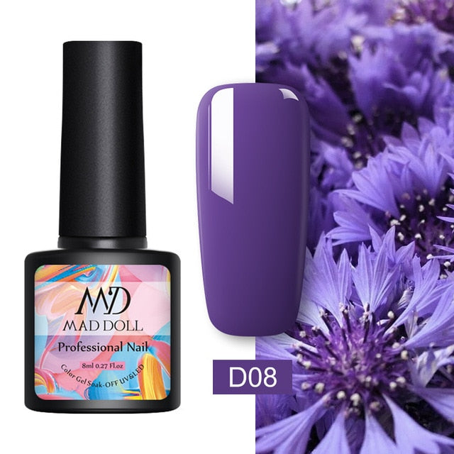 MD DOLL 8ml Sparkling Glitter Nail Gel Polish - The MAYZ