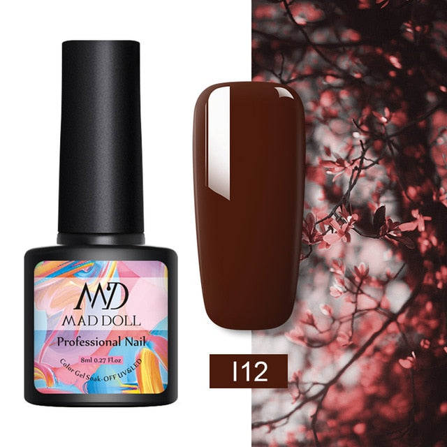 MD DOLL 8ml Sparkling Glitter Nail Gel Polish - The MAYZ