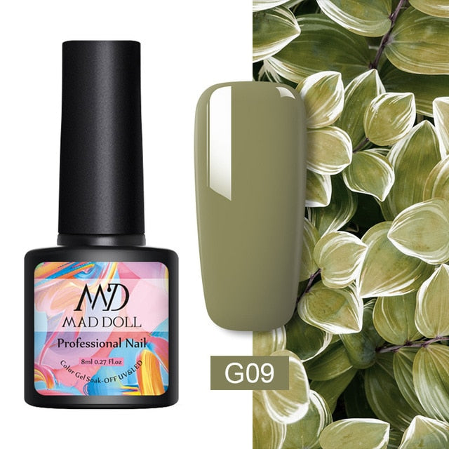 MD DOLL 8ml Sparkling Glitter Nail Gel Polish - The MAYZ