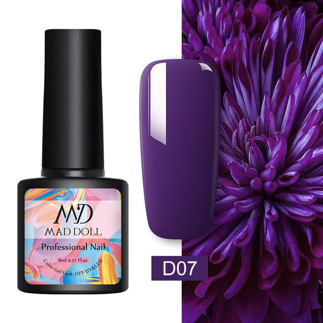 MD DOLL 8ml Sparkling Glitter Nail Gel Polish - The MAYZ