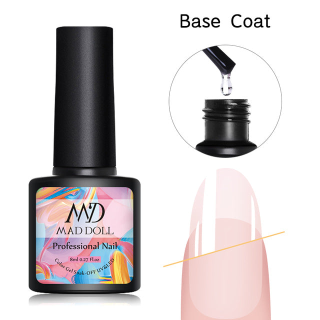 MD DOLL 8ml Sparkling Glitter Nail Gel Polish - The MAYZ