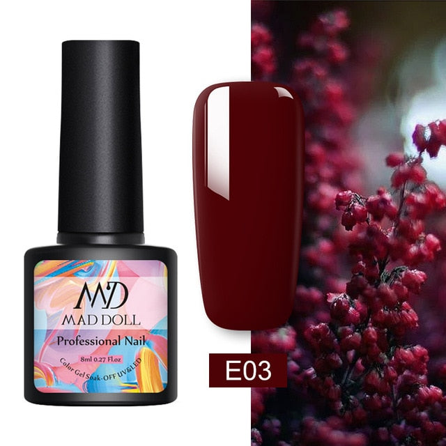 MD DOLL 8ml Sparkling Glitter Nail Gel Polish - The MAYZ