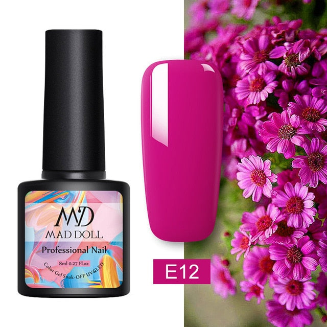 MD DOLL 8ml Sparkling Glitter Nail Gel Polish - The MAYZ