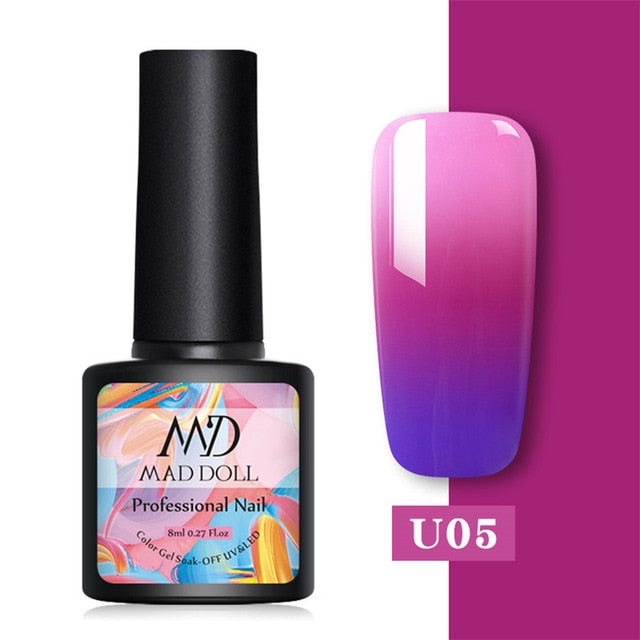 MD DOLL 8ml Sparkling Glitter Nail Gel Polish - The MAYZ