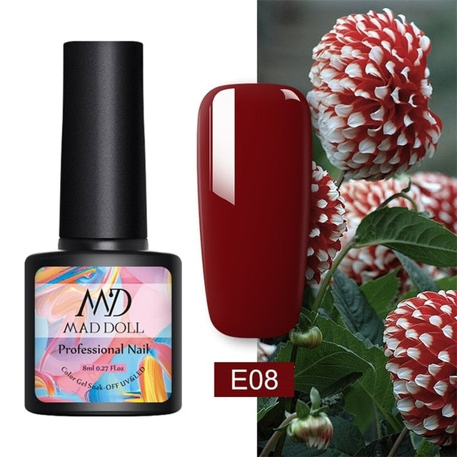 MD DOLL 8ml Sparkling Glitter Nail Gel Polish - The MAYZ