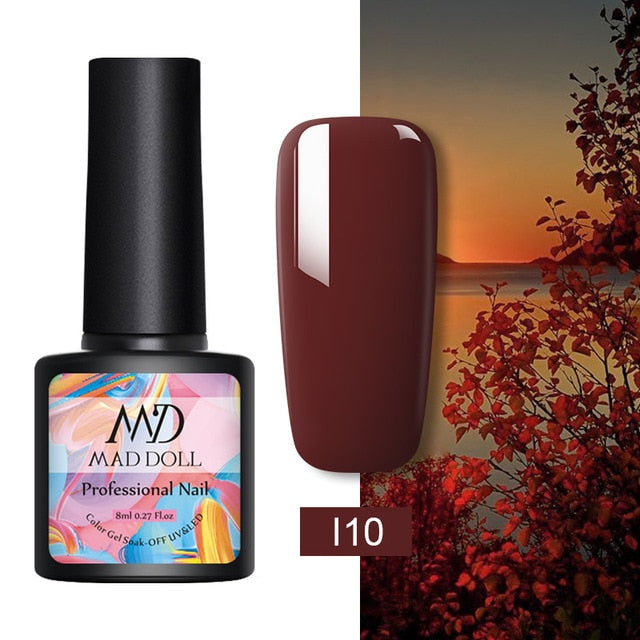 MD DOLL 8ml Sparkling Glitter Nail Gel Polish - The MAYZ