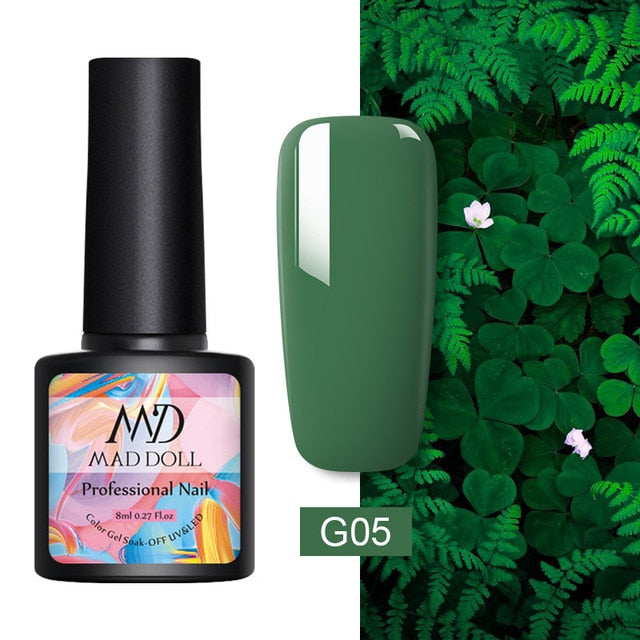 MD DOLL 8ml Sparkling Glitter Nail Gel Polish - The MAYZ