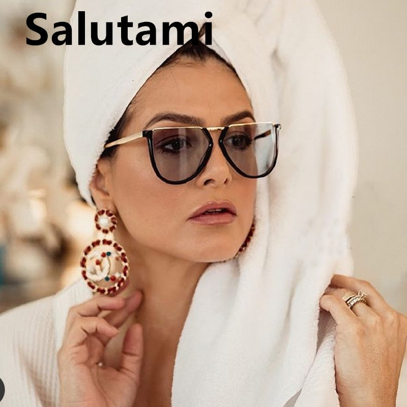 Irregular Alloy Square Sunglasses - The MAYZ