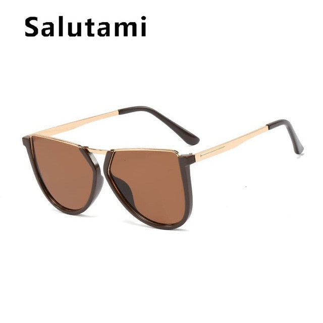 Irregular Alloy Square Sunglasses - The MAYZ