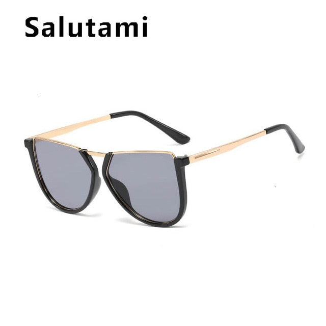 Irregular Alloy Square Sunglasses - The MAYZ