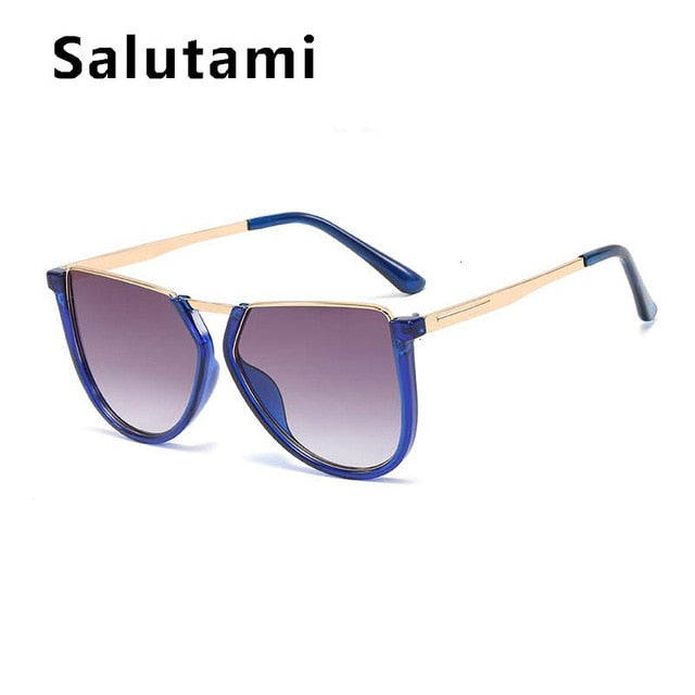 Irregular Alloy Square Sunglasses - The MAYZ