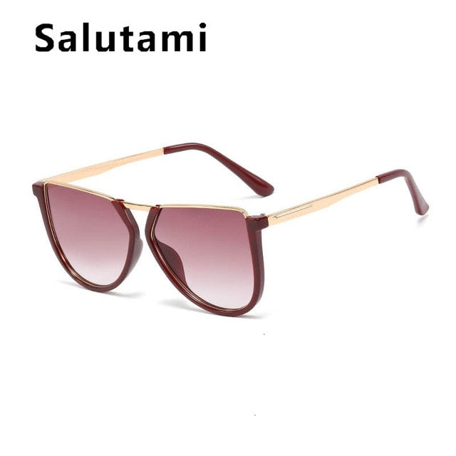 Irregular Alloy Square Sunglasses - The MAYZ