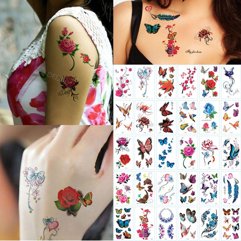 30pcs Temporary Tatoo Stickers Waterproof - The MAYZ