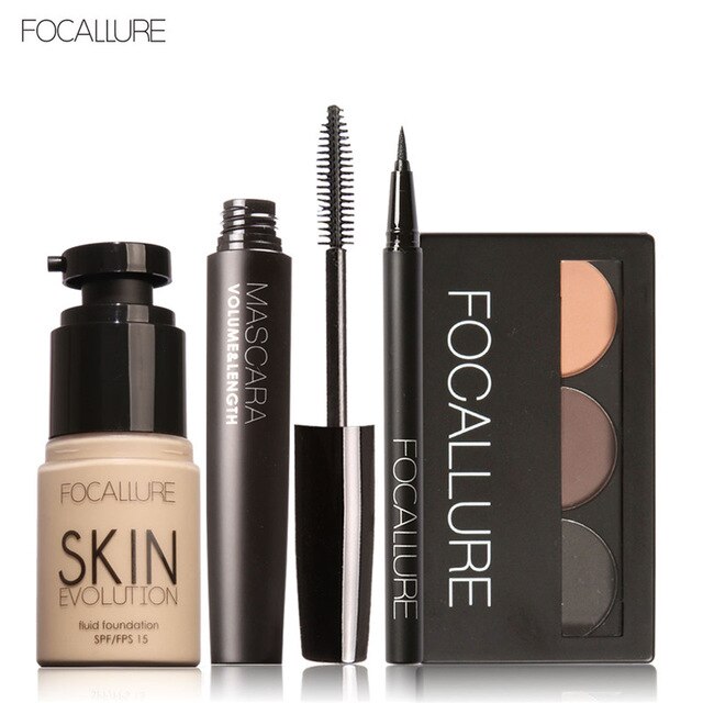 FOCALLURE Makup Tool Kit 4 PCS - The MAYZ