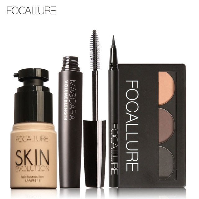 FOCALLURE Makup Tool Kit 4 PCS - The MAYZ