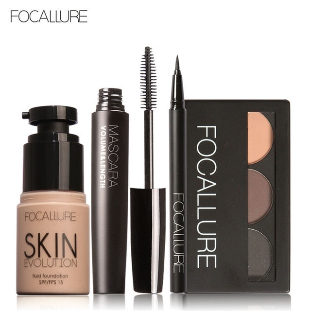 FOCALLURE Makup Tool Kit 4 PCS - The MAYZ