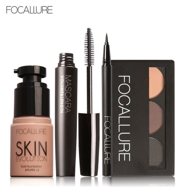 FOCALLURE Makup Tool Kit 4 PCS - The MAYZ