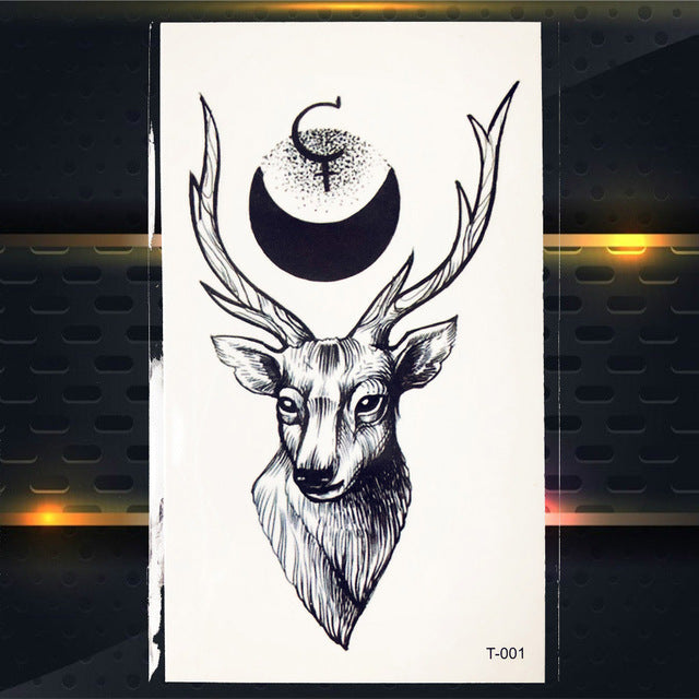 Flower Black Geometry Tattoo - The MAYZ