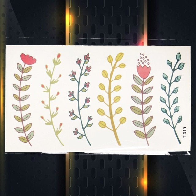 Flower Black Geometry Tattoo - The MAYZ