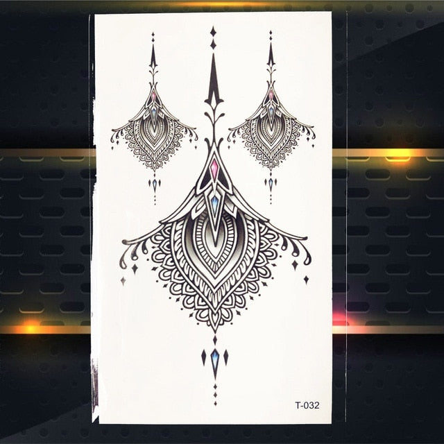 Flower Black Geometry Tattoo - The MAYZ