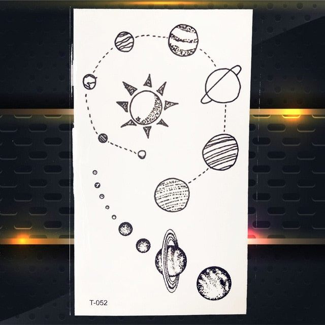 Flower Black Geometry Tattoo - The MAYZ