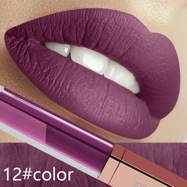 24 Color Make Up Liquid Lipstick Waterproof Mate - The MAYZ