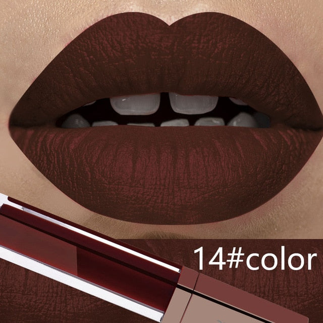 24 Color Make Up Liquid Lipstick Waterproof Mate - The MAYZ