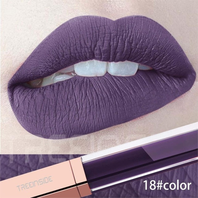 24 Color Make Up Liquid Lipstick Waterproof Mate - The MAYZ