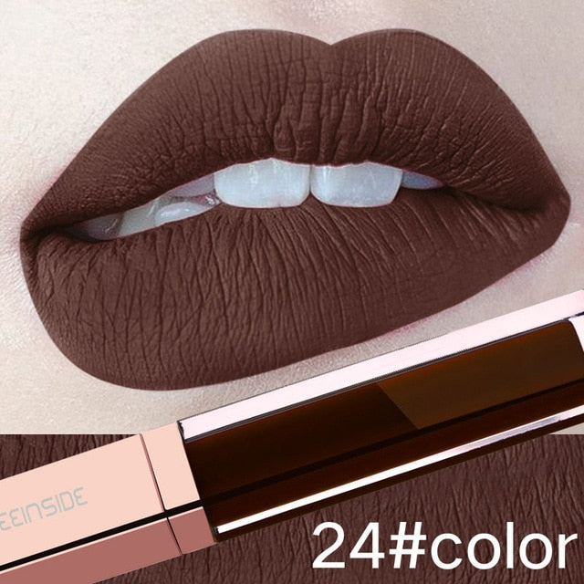 24 Color Make Up Liquid Lipstick Waterproof Mate - The MAYZ