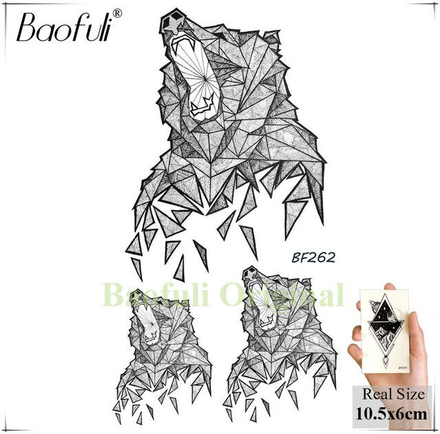 Temporary Tattoo Forest Black Fake - The MAYZ