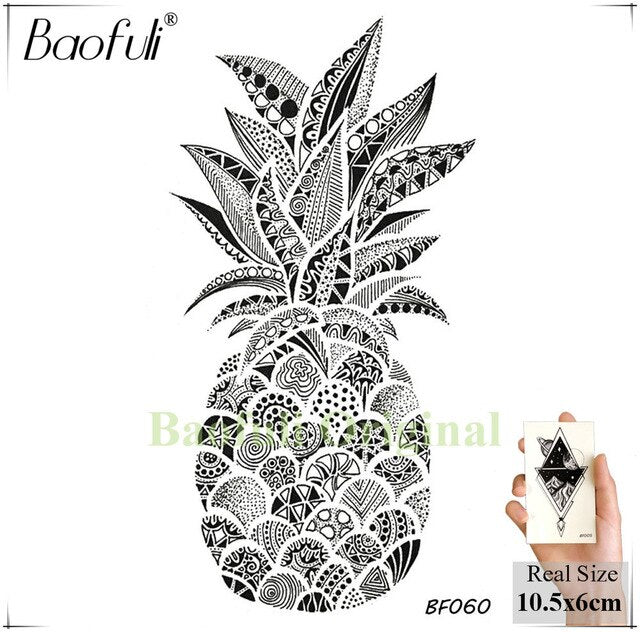 Temporary Tattoo Forest Black Fake - The MAYZ