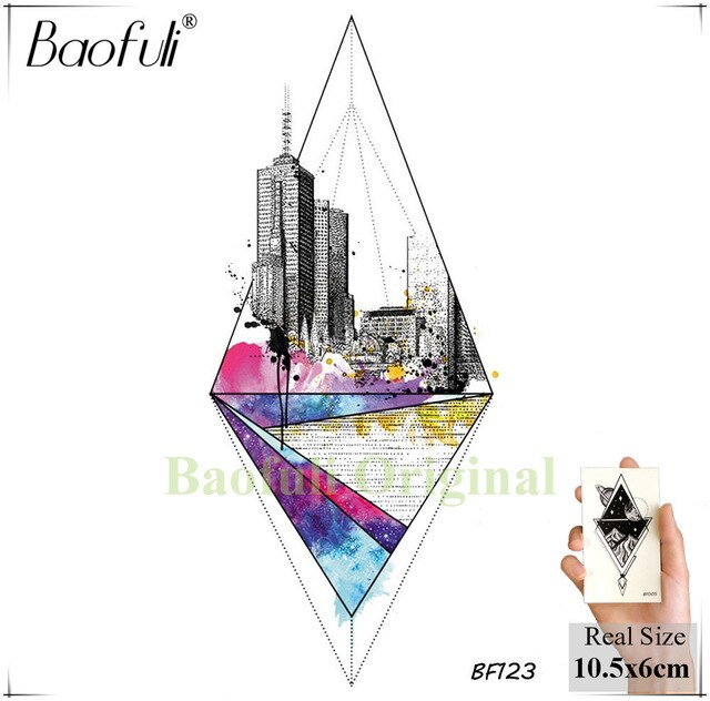 Temporary Tattoo Forest Black Fake - The MAYZ