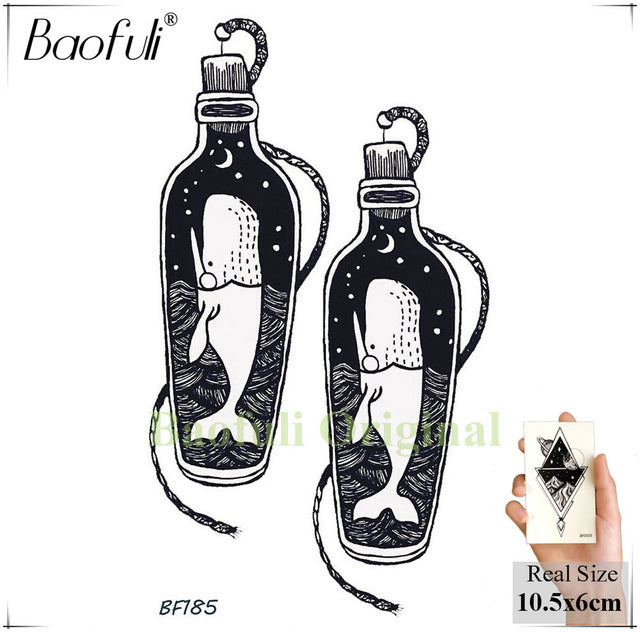 Temporary Tattoo Forest Black Fake - The MAYZ