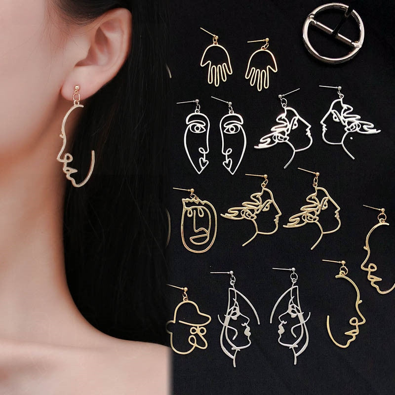 Drop Earrings Hollow out Statement - The MAYZ