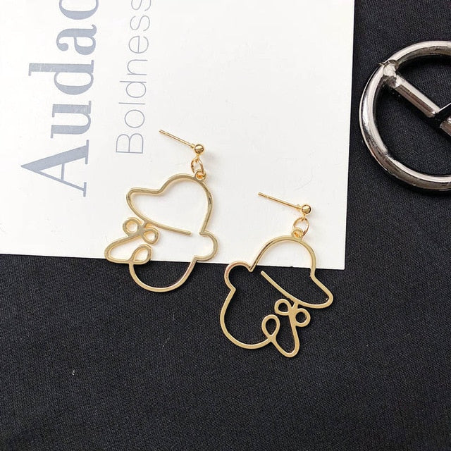 Drop Earrings Hollow out Statement - The MAYZ