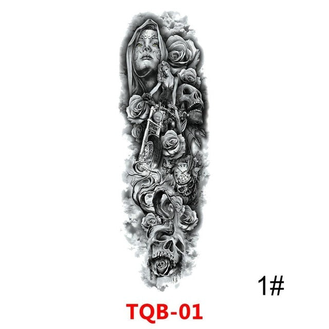 Sexy Skull Body Art Waterproof Tattoo - The MAYZ