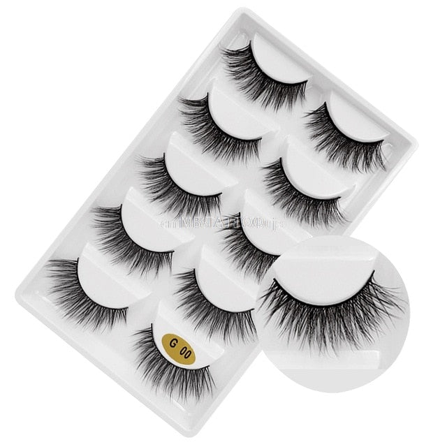 New 3D 5 Pairs Mink Eyelashes extension - The MAYZ