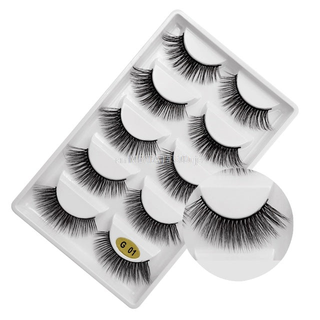 New 3D 5 Pairs Mink Eyelashes extension - The MAYZ
