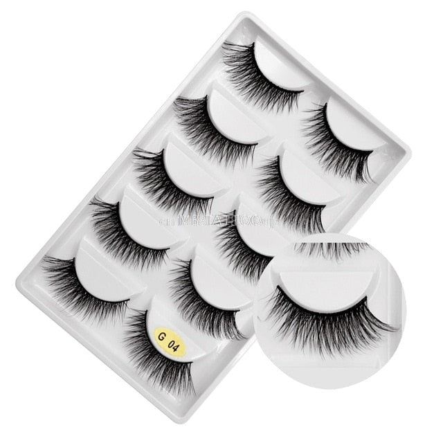 New 3D 5 Pairs Mink Eyelashes extension - The MAYZ