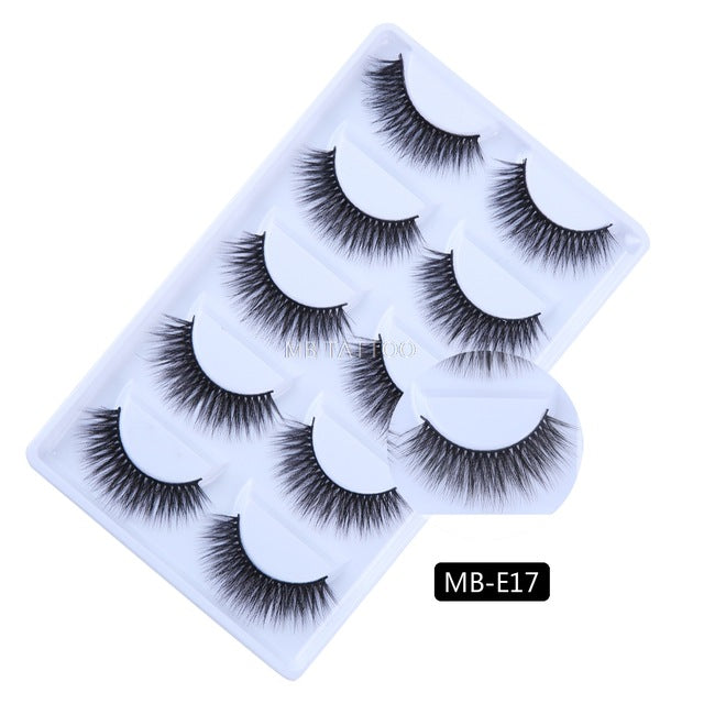 New 3D 5 Pairs Mink Eyelashes extension - The MAYZ