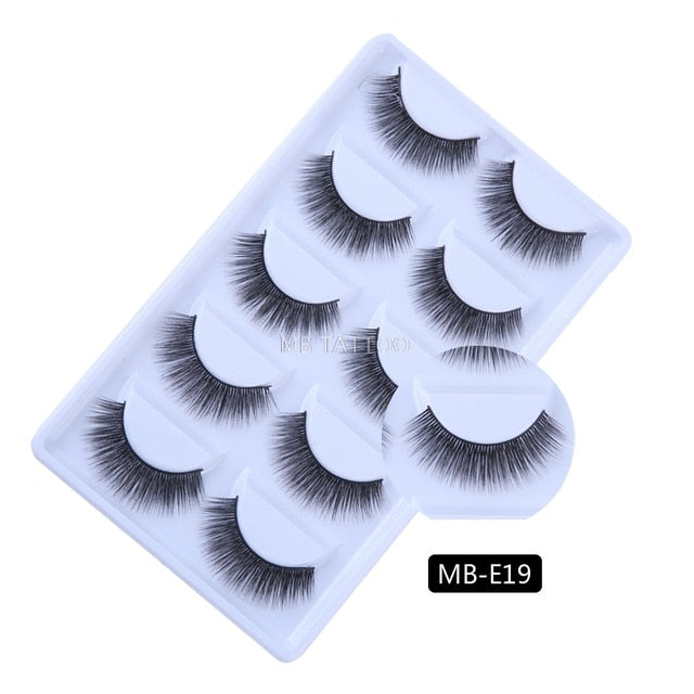 New 3D 5 Pairs Mink Eyelashes extension - The MAYZ