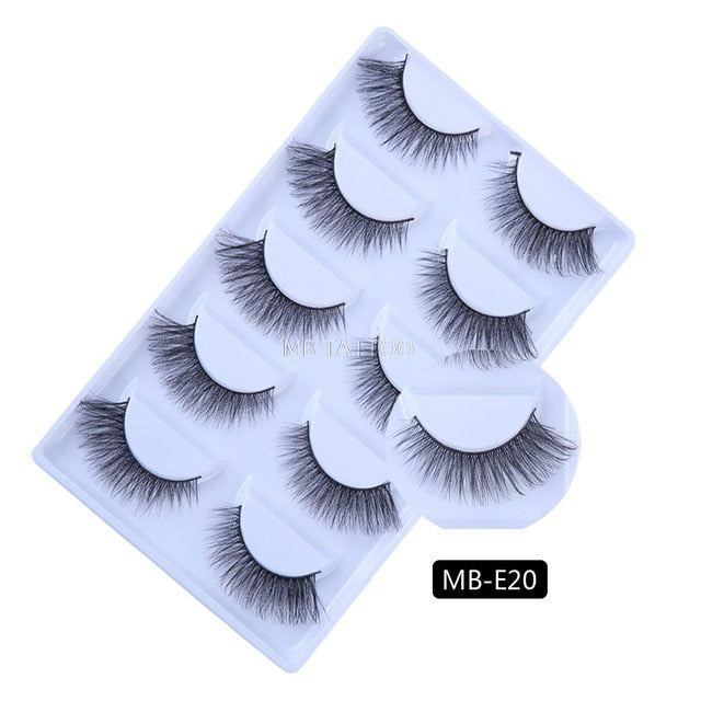 New 3D 5 Pairs Mink Eyelashes extension - The MAYZ