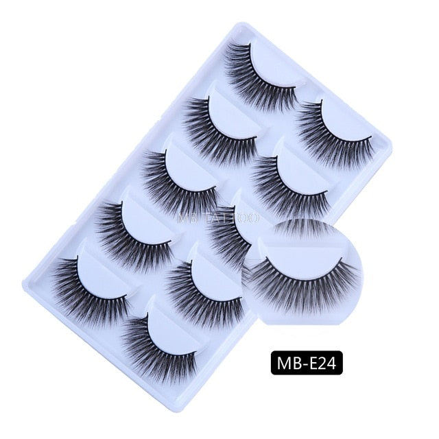 New 3D 5 Pairs Mink Eyelashes extension - The MAYZ