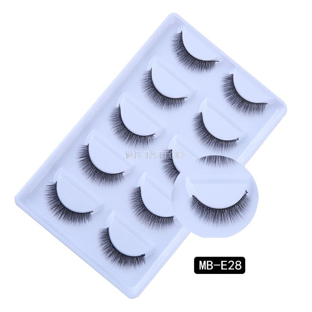 New 3D 5 Pairs Mink Eyelashes extension - The MAYZ