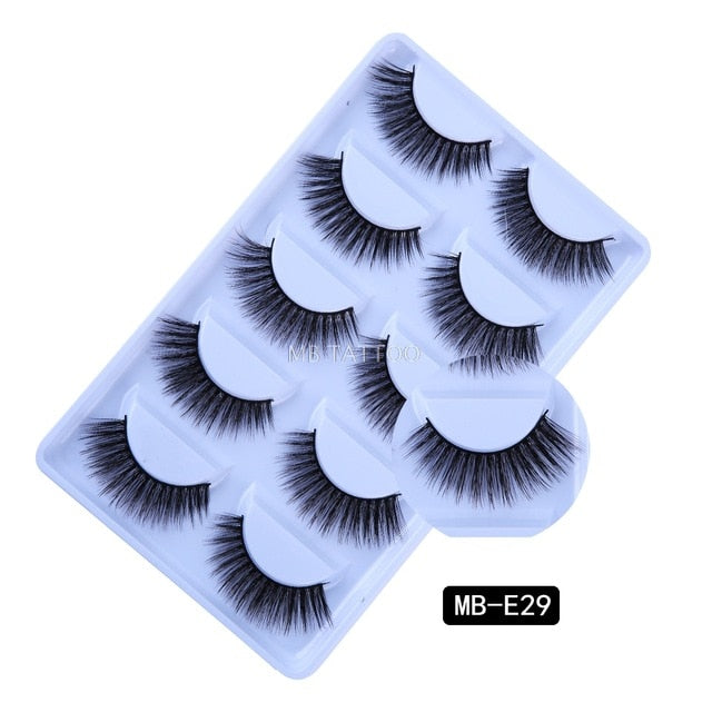 New 3D 5 Pairs Mink Eyelashes extension - The MAYZ