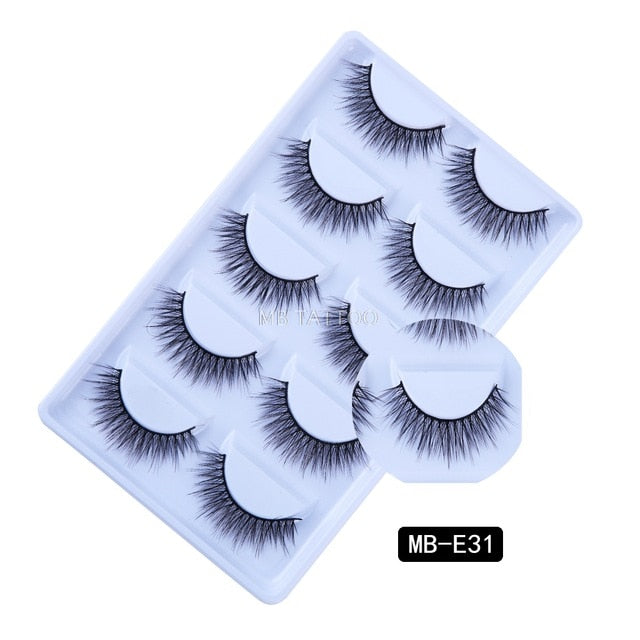 New 3D 5 Pairs Mink Eyelashes extension - The MAYZ